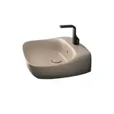 Раковина подвесная Flaminia Fluo 60 х 49 х h20 см, цвет - Argilla opaco (матовый) FU60L Argilla