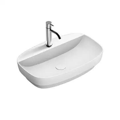 Раковина полувстраиваемая Catalano Green Lux Сolori 42 х 60 х h14 см, цвет - белый матовый 165GRLXNBM