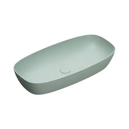 Раковина накладная на столешницу Catalano Green Lux Сolori 40 х 80 х h14 см, цвет - зелёный матовый 180APGRLXVS