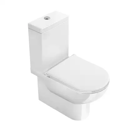 Унитаз-компакт с бачком 35 х 15 х h46 см Catalano Sfera и сиденьем Soft Close Plus (ободковый) 1MPSFN00+1CMSZ00+5SCSTP000