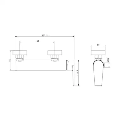 Смеситель для душа Devit Comfort (цвет - хром) 33315130