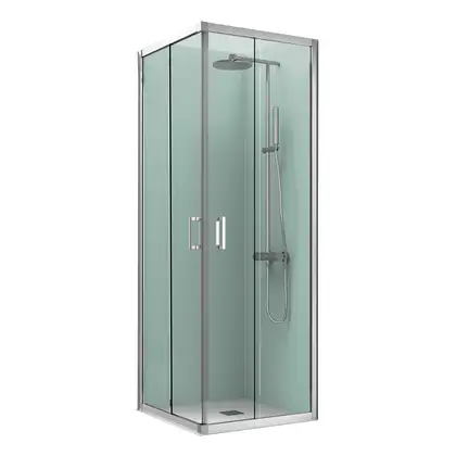 Душевая кабина Devit Eco 90 х 90 х h190 см (профиль - хром, стекло - прозрачное), без поддона ECO3099