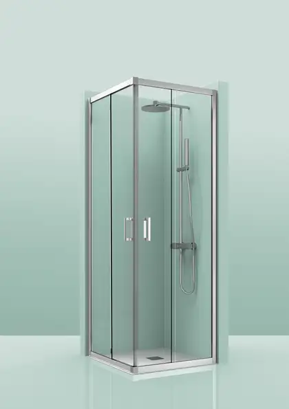 Душевая кабина Devit Eco 90 х 90 х h190 см (профиль - хром, стекло - прозрачное), без поддона ECO3099