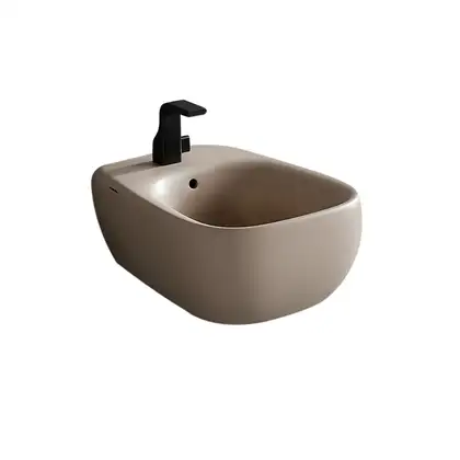 Биде подвесное Flaminia Fluo, цвет - Argilla (матовый) FU218 Argilla