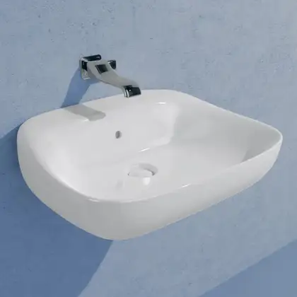 Раковина подвесная Flaminia Fluo 60 х 49 х h20 см, цвет - Latte opaco (матовый) FU60L Latte