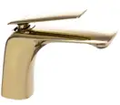 Смеситель для раковины (умывальника) REA JAGER GOLD золотой низкий (REA-B5120)