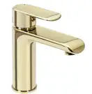 Смеситель для раковины (умывальника) REA BLOOM GOLD золото низкий (REA-B6200)