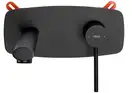Смеситель для раковины (умывальника) REA OVAL BLACK + BOX черный скрытого монтажа (REA-B8860)