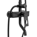 Душевой гарнитур REA SOUL BLACK  с изливом (REA-B9998)