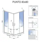 Душевая кабина REA PUNTO BLACK 80х80 (REA-K4800)