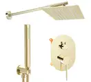 Душевая система REA OVAL GOLD + BOX скрытого монтажа (REA-P8466)
