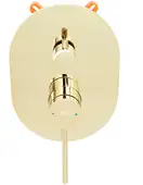 Душевая система REA OVAL GOLD + BOX скрытого монтажа (REA-P8466)