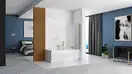 Шторка для ванны REA ELEGANT GOLD 80 постоянная (REA-W5601)