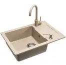 Кухонна мийка REA NILS BEIGE набір 5в1 (ZLE-00102)
