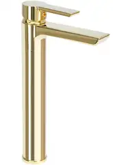 Смеситель для раковины (умывальника) REA ARGUS GOLD золотой высокий (REA-B6213)
