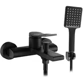 Смеситель для ванны REA SOUL BLACK черный настенный (REA-B9997)