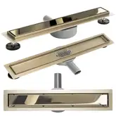 Трап для душа REA PURE NEO MIRROR GOLD PRO 50 см (REA-G5693)