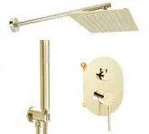 Душевая система REA OVAL GOLD + BOX скрытого монтажа (REA-P8466)