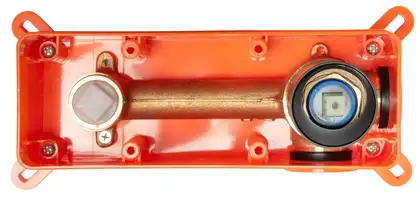 Смеситель для раковины (умывальника) REA OVAL GOLD + BOX скрытого монтажа (REA-B5125)