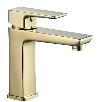 Змішувач для раковини (умивальника) REA ORIX GOLD золотий низький (REA-B6163)