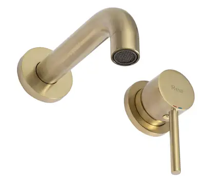Смеситель для раковины (умывальника) REA LUNGO BRUSHED GOLD скрытого монтажа (REA-B8652)