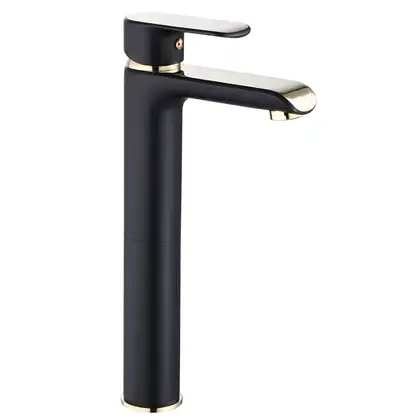 Rea Bloom Black Gold Змішувач для раковини, високий, чорний (REA-B9936)