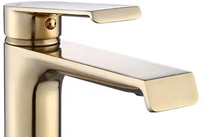 Смеситель для раковины (умывальника) REA HASS BRUSHED GOLD низкий (REA-B9969)