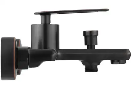 Змішувач для ванни та душу REA BLADE OLD BLACK чорний настінний (REA-B9975)