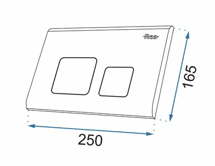 Кнопка смыва для инсталляции REA F LIGHT GOLD (REA-E9853)