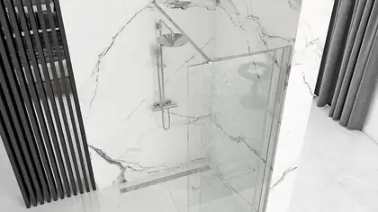 Rea Cortis 100 Душова стінка розсувна, хром (REA-K7210)