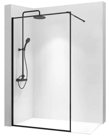Душевая стенка REA BLER 120 BLACK (REA-K7631)