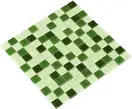 КОТТО КЕРАМІКА Мозаїка GM 4029 C3 green d/green m/green w  300 х 300 х 4   ( 25 х 25 ) Кераміка Лео , Україна (GM 425029)