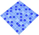 КОТТО КЕРАМІКА Мозаїка GM 4052 C3 Cobalt m/ Cobalt w/Structure 300х300х4 (25х25) Кераміка Лео УКРАЇНА (GM 425052)
