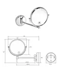 Дзеркало косметичне cosmetic bath mirror 112201522 Bemeta Чехія