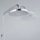 A-QAs Dual Shower System з термостатом 6609505-00 верхній душ+ручний душ Kludi НІМЕЧЧИНА