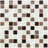 KOTTO Мозаїка GM 4035 C3 Coffee M-Coffee W-White 300x300x4 Котто Кераміка (GM 425035)