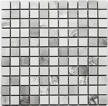 Мозаїка СM 3021 C3 Impression-Gray-White 300x300x9 Котто Кераміка (СМ 325021)