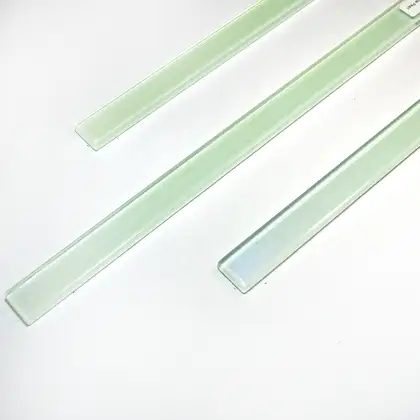 КОТТО КЕРАМІКА Фриз скляний GF 9031 white pearl 25х900 Кераміка Лео (GF 90031)