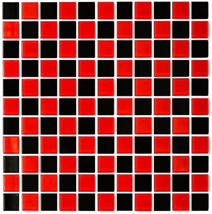 КОТТО КЕРАМІКА Мозаїка GM 4003 CC black/red m 300 х 300 х 4   ( 25 х 25 ) Кераміка Лео , Україна (GM 425003)