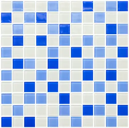 КОТТО КЕРАМІКА Мозаїка GM 4040 C3 cobalt m/cobalt w/white 30x30 Кераміка Лео , Україна (GM 425040)