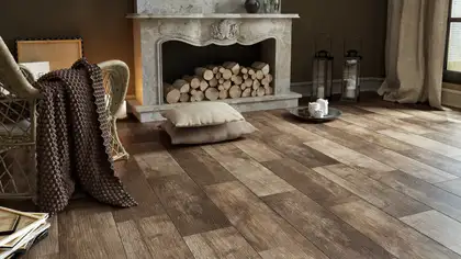 Плитка підлогова Trophy Brown SZKL RECT MAT 21,5x98,5 код 1714 Ceramika Paradyz (R-R-215X985-1-TROP.BR---3)
