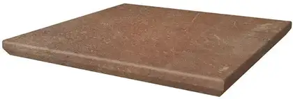Сходинка з капіносом кутова Scandiano Rosso 33x33 код 7024 Ceramika Paradyz (Z---330X330-1-SCAN.ROKN)