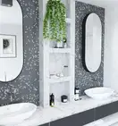 КОТТО КЕРАМІКА Мозаїка скляна GMP 0825010 С2 print 10/black mat 300x300 (кубик 2,5х2,5) Кераміка Лео УКРАЇНА
