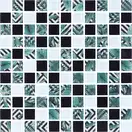 КОТТО КЕРАМІКА Мозаїка скляна GMP 0825021 С3 print 24/white/black 300 x 300 х 8   ( 25 х 25 ) Кераміка Лео УКРАЇНА