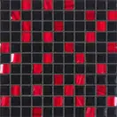 КОТТО КЕРАМІКА Мозаїка GM 8005 C2 Red Silver S6/Black / 300 х 300 х 8   ( 25 х 25 )  Кераміка Лео УКРАЇНА (GM 825005)
