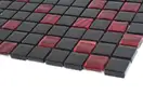 КОТТО КЕРАМІКА Мозаїка GM 8005 C2 Red Silver S6/Black / 300 х 300 х 8   ( 25 х 25 )  Кераміка Лео УКРАЇНА (GM 825005)