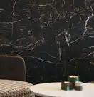 Cerrad Marquina Gold Плитка підлогова, чорна (5903313315456)