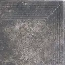 Сходинка кутова Viano Antracite 30x30 код 4801 Ceramika Paradyz (Z---300X300-1-VIAN.ANSN-2)