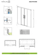 Шторка для ванни Idea Black PN DWD 170,  RADAWAY (10004170-54-01)