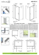 Душові двері NES KDJ II 120 праві, RADAWAY (10032120-01-01R)